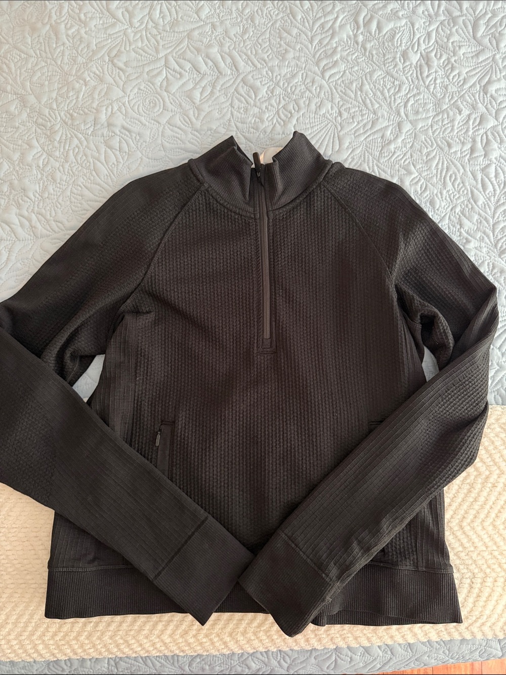 Lululemon Quarter-Zip Waffle Knit Pullover